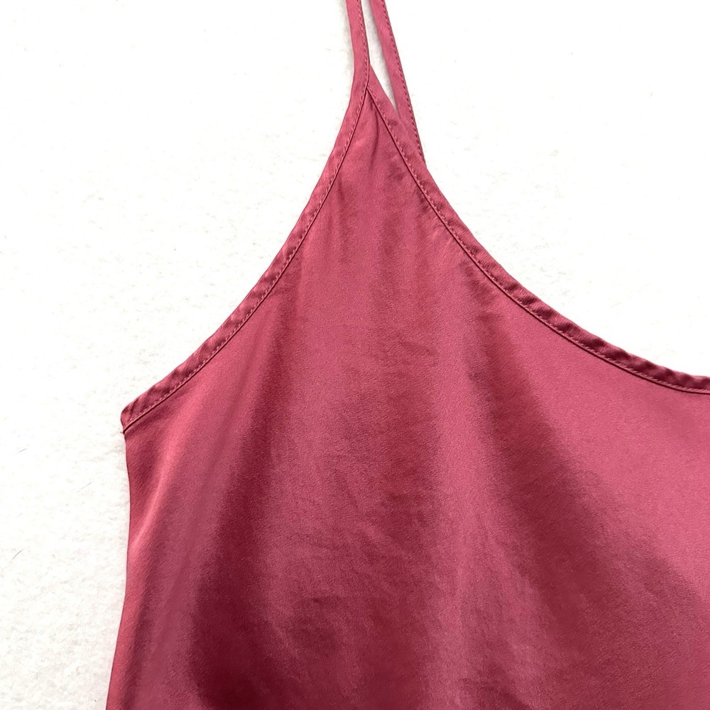 La Perla Large L Silk Nightgown Babydoll Slip Dress Chemise Pink Raspberry - Picture 3 of 12